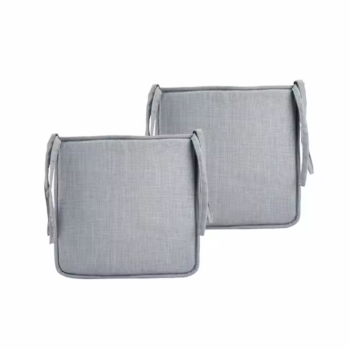 Cojín Silla Elegante y Cómodo, Cojín Asiento Transpirable de Con Funda Imitación Lino, Pack de 6 Unidades, 40 x 40 x 2 cm - 1