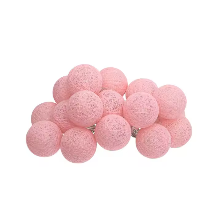 Atmosphera Guirnalda LED 16 Bolas Rosas Decoración Tenue - 1