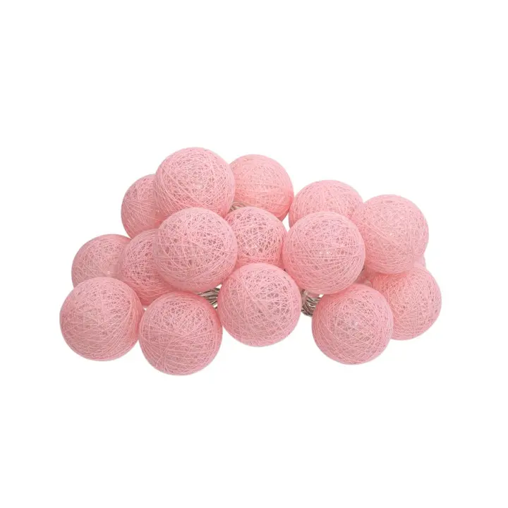 Atmosphera Guirnalda LED 16 Bolas Rosas Decoración Tenue - 1
