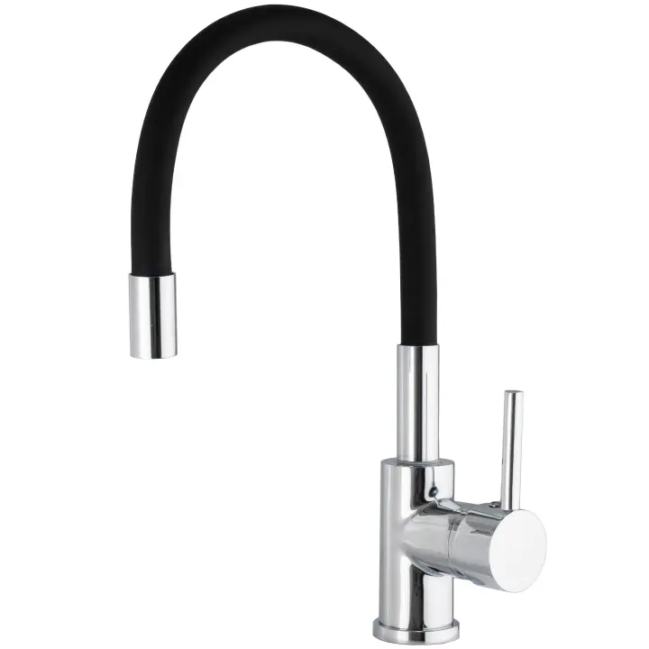 VALAZ Grifo de cocina con caño flexible monomando cromado serie Gaya - 1