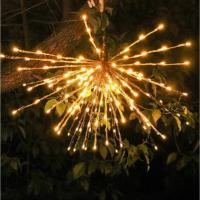LILI HOME Luz Chispa Bengala Ø60cm - 96 LEDs, Interior/Exterior distribuidos en 24 palos ofrecen un espectáculo deslumbrante en tonos cálidos y blancos. Perfecta para decorar interiores y exteriores, su diseño multifunción con efectos intermitentes es ide - details 0