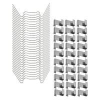 100 Pcs Clip De Jaula Verde Para Invernadero Acero Inoxidable Clip De Resorte De Hoja Para Fijar Paneles De Cordón Verde - details 6