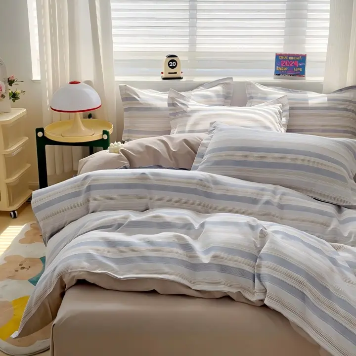 Juego de Funda Nórdica 4 Piezas de Algodón Alta Calidad Juego de Ropa de Cama- Dibujo Elegante - Varios Tamaños Disponibles - 1