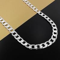 Collar De Plata Clásico Para Hombres 20/24 Pulgadas Cadena De 8MM Joyería De Lujo Para Bodas Y Regalos De Navidad - details 5