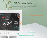 Termostato Inteligente Inalámbrico WiFi Tuya Para Calefacción De Boilera Programable Control Remoto De Temperatura De Habitación Compatible Con Alexa Google - details 2