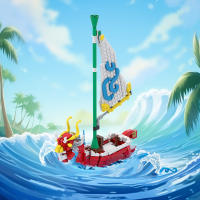 Kit De Modelo De Barco Wind Waker BuildMOC Bloques De Construcción Zelda Juguete Único Para Niños Constructor De La Leyenda De Zelda - details 0