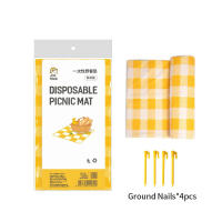Manta De Camping Plegable Impermeable Y Antihumedad Clásica a Cuadros Con Uñas Para Paseos Y Picnics Material PVC - details 9