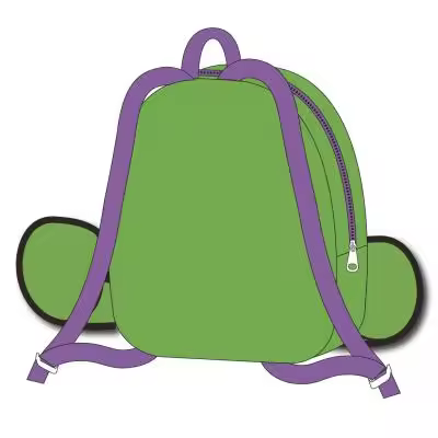 MOCHILA GUARDERIA PERSONAJE PELUCHE AVENGERS HULK - 1
