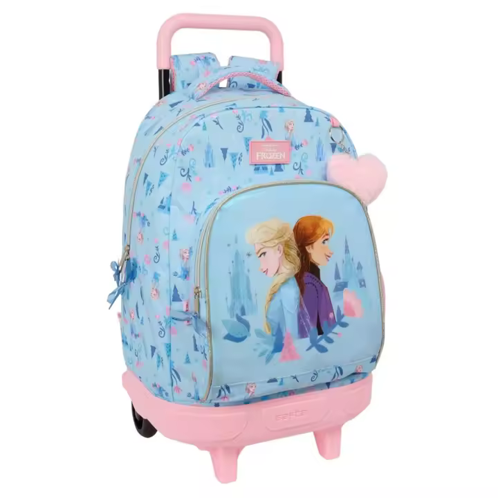 Mochila Grande con Ruedas Compact Extraible Frozen "Ice Magic" 33X45X22Cm (Safta 612573918) - 1
