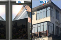 Película De Privacidad Para Ventanas Espejo Unidireccional Vinilo Antiglanceo No Adhesivo Cling De Plástico PVC Para Casa Protección UV Tamaño Adecuado Para Ventanas Y Puertas - details 12