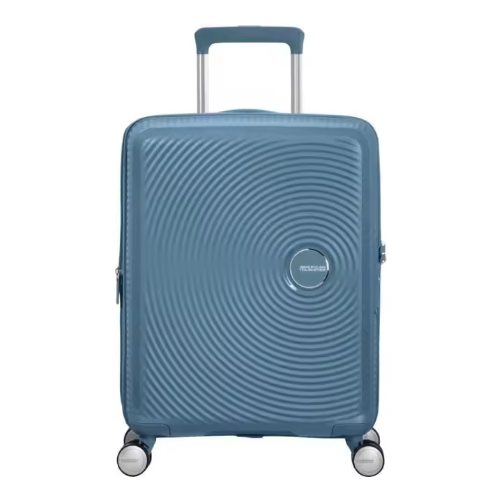 Maleta de Cabina American Tourister SoundBox Spinner 55cm/ 55x40x20cm/ 4 Ruedas/ Azul Piedra - 1