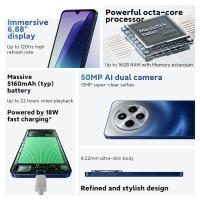 Versión Global Xiaomi Redmi 14C Smartphone Inmersión 6.88'' 120Hz Pantalla 50MP AI Cámara Dual Batería Masiva 5160mAh - details 1