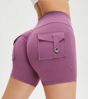 SSITO Pantalones cortos ajustados para Mujer Bolso High Belt elevando glúteos pantalones cortos de Yoga de secado rápido,ropa Deportiva para mujer de gym, absorber el sudor, With bolsillos traseros, para Yoga y Gimnasio - details 12