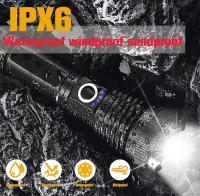 Linterna Táctica Recargable XHP70 Super Potente Con Foco Variable 30W Torcha Larga Distancia Para Camping Emergencias Resistente Al Agua Y Choques - details 6