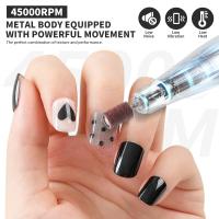 Nueva Máquina De Uñas Eléctrica Portátil Profesional 45000RPM Recargable Bajo Ruido Para Manicura En Salón Herramienta De Esmeriladora De Uñas - details 3
