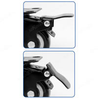 Ruedas De Silla Para Muebles 4pcs Conjunto De Rodillos Negros Para Carro De Plataforma Y Asiento Pesado Accesorio Doméstico - details 5