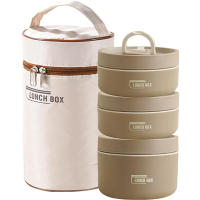 Juego De Contenedores De Almuerzo Aislados Portátiles Con Caja De Almuerzo Térmica 3 Separables Para Adultos Y Niños Material De Acero Inoxidable - details 7