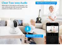 Cámara IP WiFi KERUI 5MP Tuya Smart Mini Cámara De Seguridad Doméstica Inalámbrica Con Seguimiento Automático 3MP Full HD Para Interior - details 8
