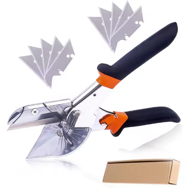 Tijera De Miter Multigiro Para Corte Angular De Madera Suave Plástico PVC De 45 a 135 Grados Herramienta Manual Multifuncional - 1
