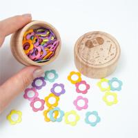 Marcadores De Costura En Forma De Flor Con Función De Bloqueo Para Tejer Y Crochet Accesorios De Costura Marcadores De Nueces De Hilo Multicolor - details 6