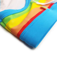 Bragas De Natación Para Hombres Con Detalles De Costura Colorido Bajo La Cintura Sexy Con Cordón Surfeo Push-up Con Almohadilla Ropa Deportiva De Verano De Poliéster Y Spandex - details 9