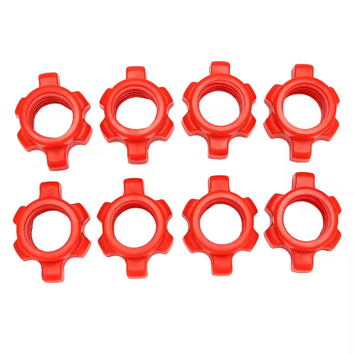Tuerca de barra para Mancuernas, collares giratorios para barras de entrenamiento, accesorios deportivos, 8 piezas - 1