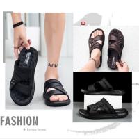 Sandalias Para Hombre Verano Comodidad Playa Exterior Retro Casual Zapatos De Cuero No Especiales Antideslizantes Flip Flops - details 1
