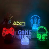 Lámpara De Juego 3D LED Para Fiesta Y Decoración De Habitación Luz Nocturna USB Para Mesa Iluminación De Navidad Para Dormitorio - details 2