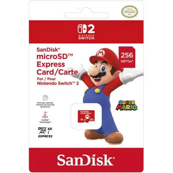 Nintendo Switch 2 Micro sd Express Sandisk - Nuevo - 1