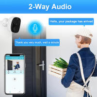 Cámara De Seguridad Exterior Inalámbrica 2K 3MP Con Luz De Luces Y Silbato Audio Bidireccional Impermeable Cámara IP Bullet WiFi Poderada Por Batería - details 5