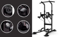ManiBoom Maquina Dominadas Multifuncional Altura REGULABLE 2,35m SOPORTA 220kg - Estacion de Entrenamiento y Musculacion con Barra de Fondos para Gym y Calistenia en Casa, Pull up Station Power Rack - details 0