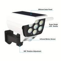 Luces Solares Con Sensor De Movimiento 77 LED Impermeables Para Exterior Luz De Inundación Falso Cámara De Seguridad Sin Cable Para Porche Jardín Patio - details 6