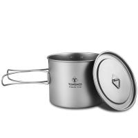 Tomshoo Taza De Titanio De 1100ml Para Camping Y Pícnic Con Tapa Vajilla De Camping Accesorios De Cocina Reutilizable - details 1