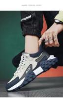 Nuevos Zapatos Deportivos Casuales Para Hombre 2024 Primavera/Otoño Cómodos Antideslizantes De Alta Calidad Para Exterior Zapatillas Moda Con Suela Mediana Talla True Mesh Algodón - details 8