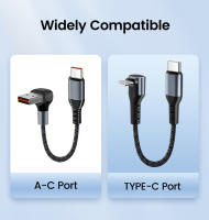 Cable De Carga Rápida USB Tipo C 66W 6A Elbó 90℃ De 0.25M/0.5M Para iPhone 15 Power Bank Con Conector Tipo C a Tipo C Braided - details 8