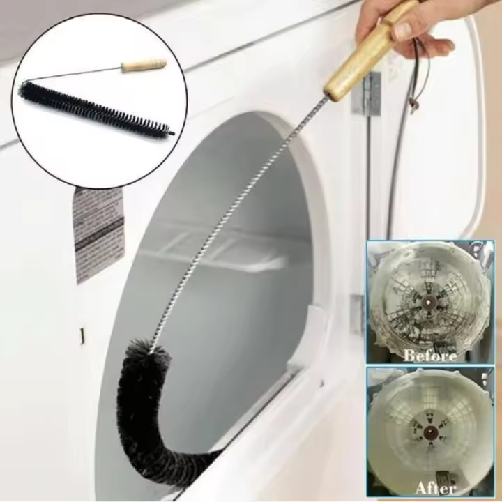 Cepillo Flexible De Limpieza Para Ventilador De Secadora Y Tubo De Refrigerador Herramienta De Drenaje Y Aseo Para Baño Y Radiador - 1