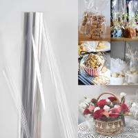 Rollo De Papel Celofán Transparente Para Regalos Y Manualidades Envoltura Para Cestas De Flores Y Bocadillos Suministros De Embalaje - details 0