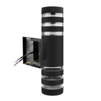 Lámpara De Pared Impermeable Con Inducción Doble Cabeza Para Jardín Y Courtyard LED Fuente De Luz Moderna E27 Incluida - details 13