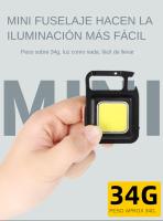 Linterna LED COB Miniatura Super Brillante EDC Llave De Iluminación Para Camping Emergencias Exteriores Con Imán De Cola Y Abrazadera De Tapa - details 1