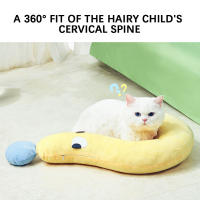 Almohada Para Gato Anti-salvajada Rellena De Algodón Para Hogar Y Dormitorio De Gato Suave Y Cómoda Almohada Para Cuello De Gato - details 9