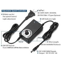 Ventilador De Enfriamiento 120mm 3000RPM Con Controlador Para BTC Máquina Chasis Estación De Trabajo Armario Radiador Servidor 12cm 12V 220V - details 2