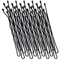 60 piezas, Bobby Pins para mujeres, apretones de pelo para cabello grueso, Delgado, ondulado, rizado, largo y corto, perfecto para uso diario, casual, fiesta (negro) - details 3