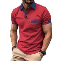 Camiseta De Polo Para Hombre Con Mangas Cortas Y Bolsillos Color Sólido Talla Grande Transpirable Ligera De Luxo Casual Verano - details 5