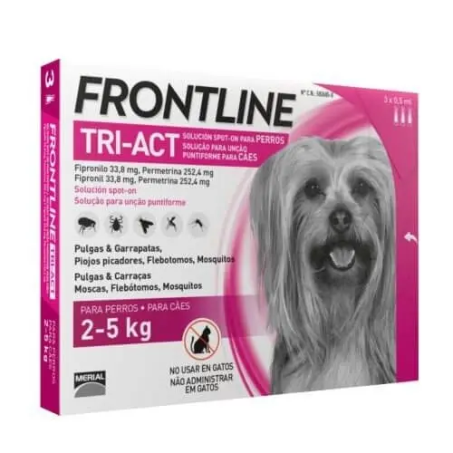 Pipetas para perro pequeño de 2 - 5 kg 3 pip - 1