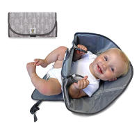 Alfombrilla De Cambio Para Bebé Portátil 3 En 1 Multifuncional Impermeable Con Bolsa De Almacenamiento Para Recién Nacidos - details 5