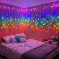 Luz De Curta De Fairy LED Con Control Remoto Decoración De Pared Para Fiesta Boda Dormitorio 7 Colores Twinkle Rainbow Luz LED Para Eventos - details 3