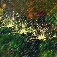 Luz Solar De Fuegos Artificiales LED Exterior Impermeable Con 8 Modos De Iluminación Decoración Festiva De Estrella DIY Luz Fairy Para Jardín - details 10