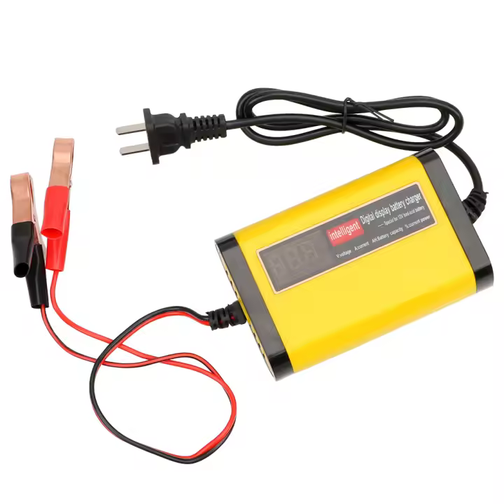 Cargador De Batería De Coche Y Motocicleta 2A 12V Automático 3 Etapas Para Baterías De Plomo Ácido AGM GEL Con Pantalla LCD Inteligente - 1