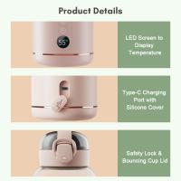 Calentador de agua con leche para bebé, capacidad de 300ml, Control preciso de temperatura, batería integrada, inalámbrico, instantáneo - details 1