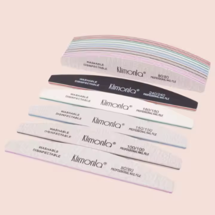 Lote De 10 Placas De Goma Para Manicura Y Pediura Herramienta De Fricción De Uñas Forma De Media Luna Para Pulir Y Cortar Uñas - 1